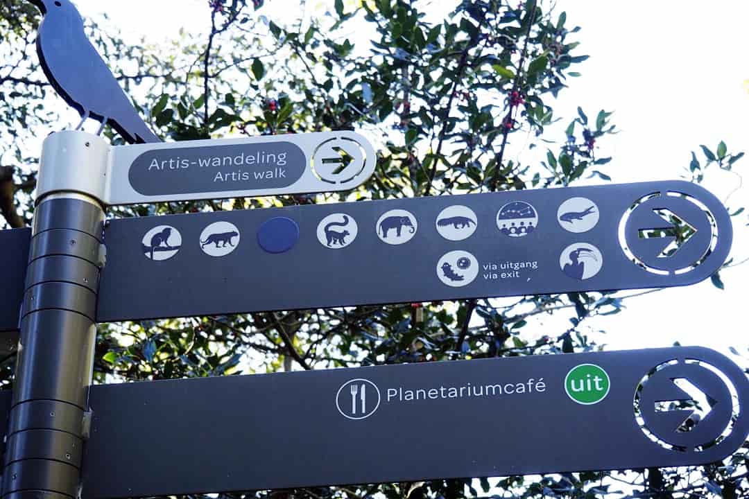 artis zoo amsterdam park directions